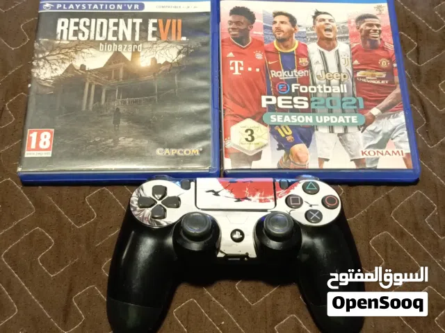 سيدي بلاستيشن 4 + ايد بلاستيشن للبيع شبه جديد