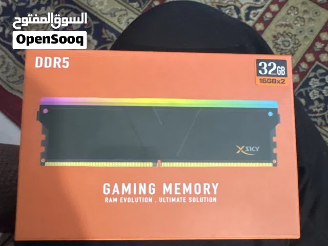 للبيع رامات 32gb ddr 5جديدات غير مستخدمات