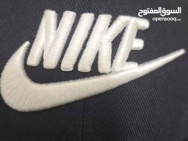 original Nike Hat Snapback Baseball Cap Mens Black White Big Logo Skateboarding
