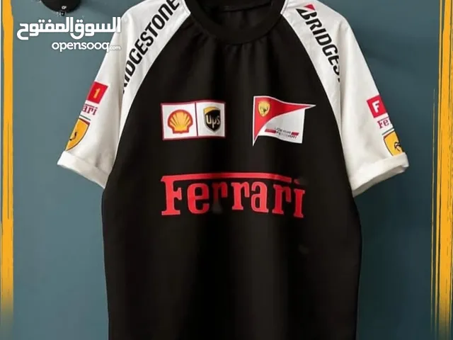 تيشيرت فيراري باللون الأسود