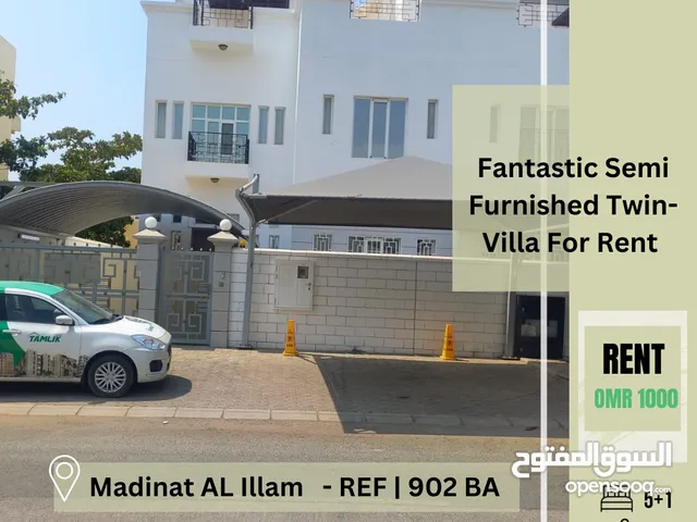 Fantastic Semi Furnished Twin-Villa For Rent In Madinat AL Illam  REF 902BA