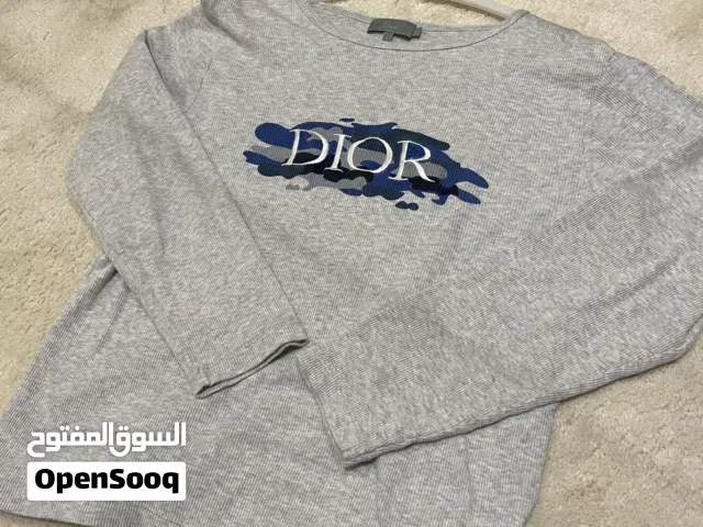 بلوزة بناتي ماركة ديور كم طويل قطن ستريج