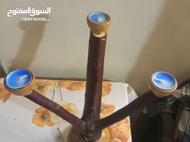 شمعدان خشب شغل يدوي
