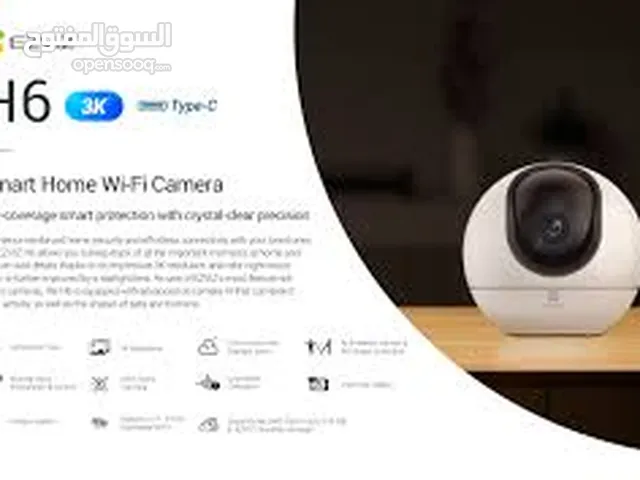 كاميرا EZVIZ H6 داخلية 3K واي فاي، رؤية ليلية ملونة، تتبع ذكي، صوت ثنائي، تغطية 360°