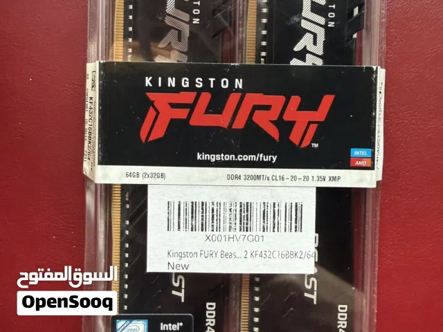 Kingston FURY Beast 64 GB (2 x 32 GB) 3200 MHz DDR4 CL16 Desktop Memory Kit of 2