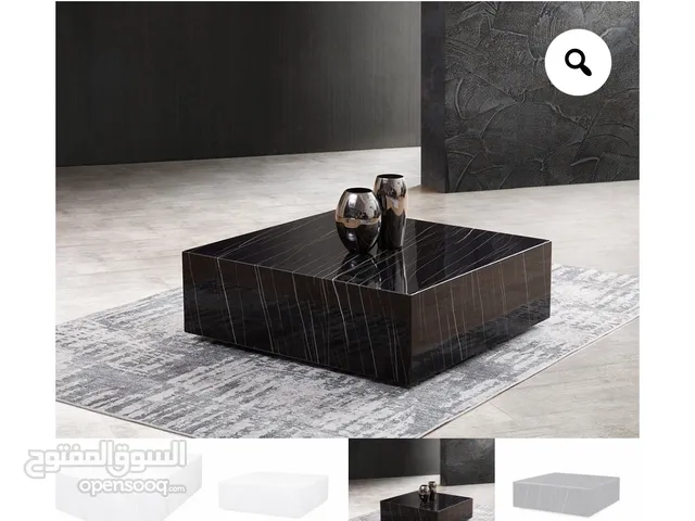 Black stone coffee table