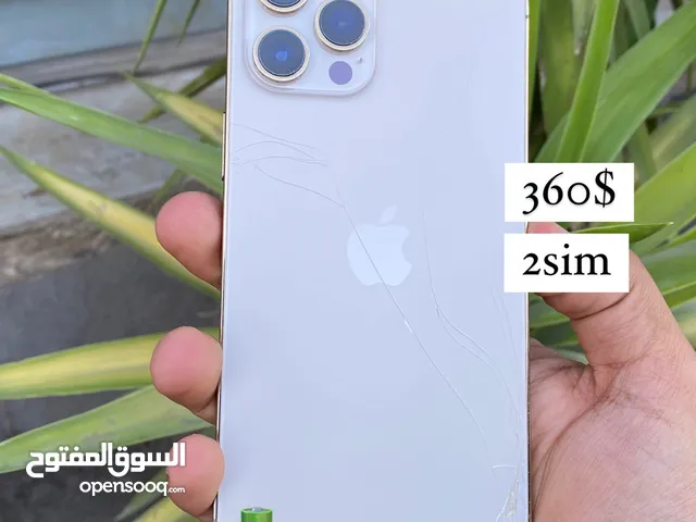 ايفون12بروماكس 256 شريحتين مشرخ خلفيه