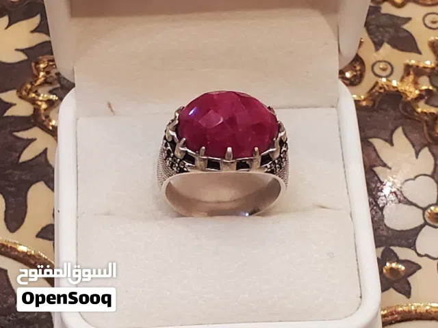 خاتم ياقوت افريقي طبيعي 100% مضمون