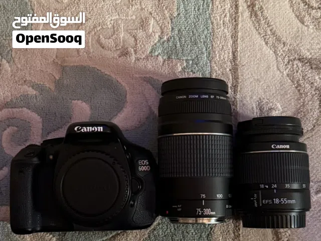 كاميرا كانون EOS 600D مع عدستين