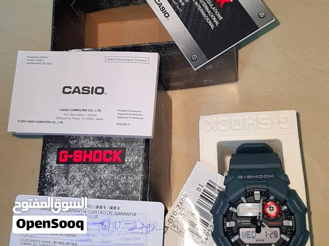 ساعة يد رجاليه جديده مع ضمان دولي صنع اليابان ماركة CASIO ( G-SHOCK )