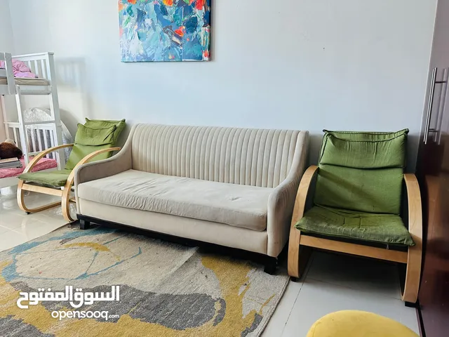 Home Centre Sofa Set with Center & Side Tables – Excellent Condition