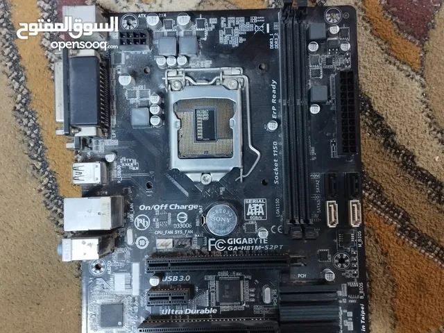 سلام عليكم بورد جيل رابع شغال gigabyte الوصف مهم