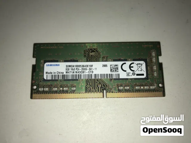 رام سامسونج أصلية للابتوب، 8 جيجابايت - Samsung 8GB DDR4 RAM
