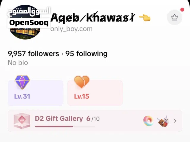 This is TikTok account With level 31 and around 10 followers With special price