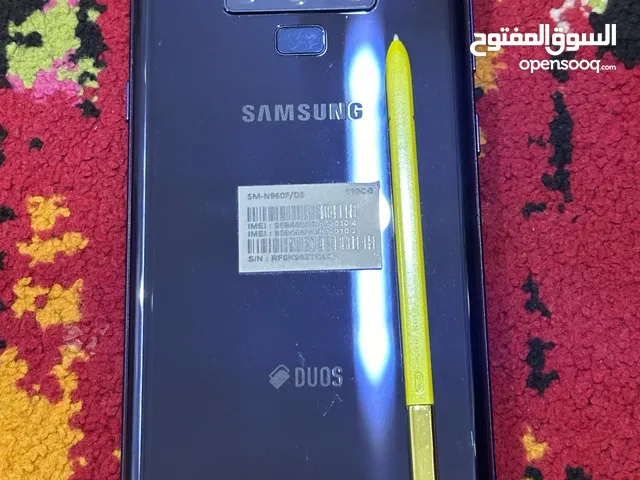 سامسونج نوت 9 بحاله ممتازه  128 جيجا خطين اللون ازرق Samsung note 9