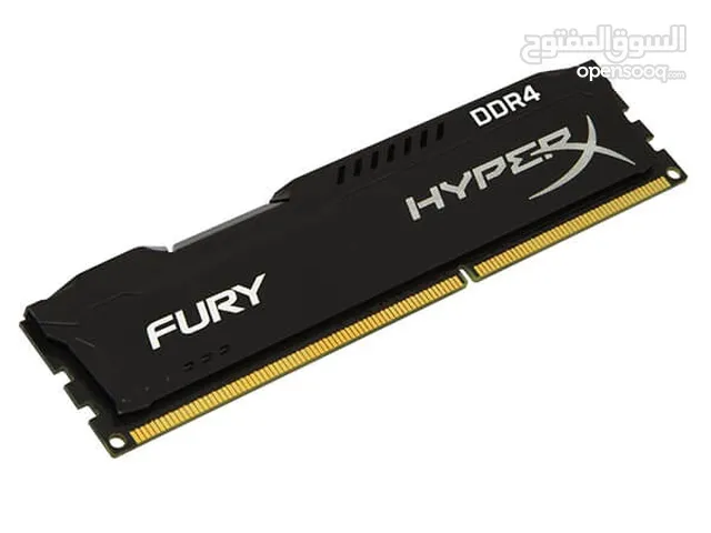 رامات KINGSTONE FURY DDR4 سرعة الاساسية 2133 يقبل كسر السرعة ل 2400 او اكثر ادائه ممتاز و بسعر حرق