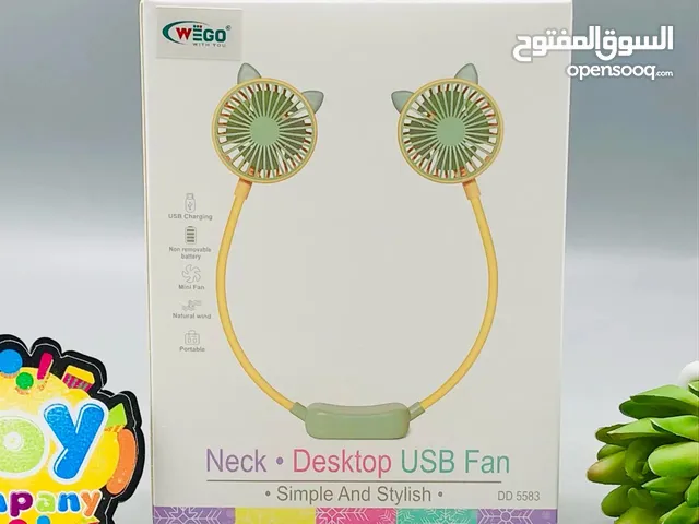 Hanging neck usb fan