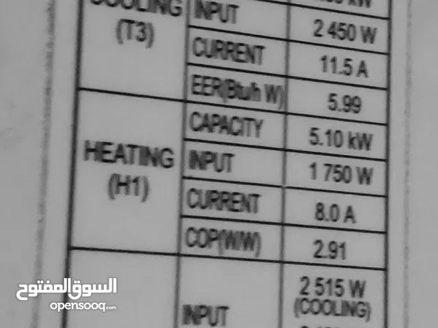 مكيف LG سبليت 1800 شغال بالريموت والنحاس.