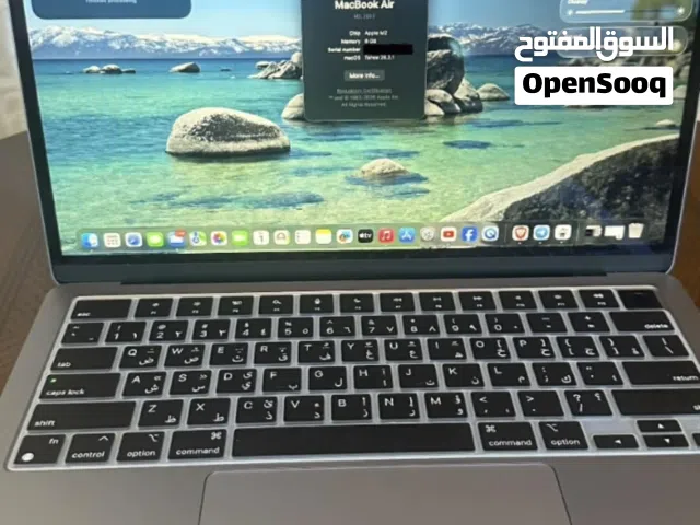 MacBook Air M2 (2022) للبيع – نظيف جدًا واستخدام خفيف