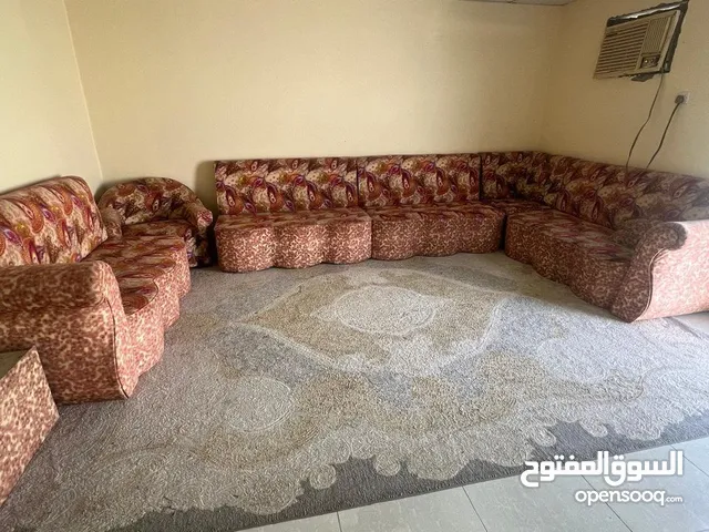 Majlis Set with 4 Long Sofas, 1 Small Sofa & Table - AED 495