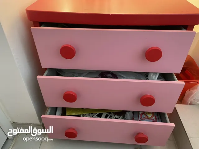 Pink Children Dresser Table.