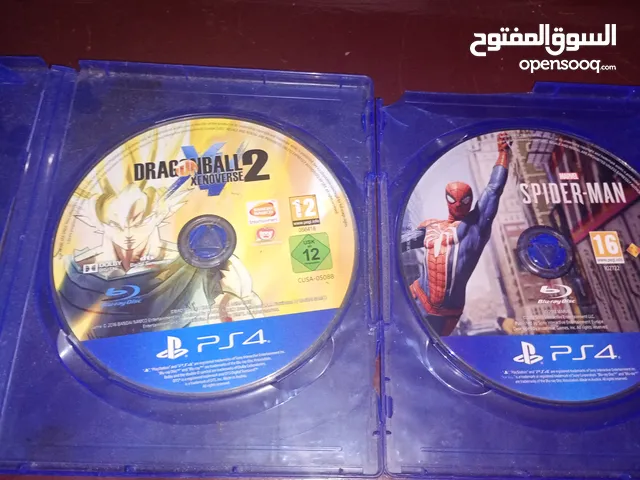 شريطين سوني 4. DRAGON BALL XENOVERSE 2 و SPIDERMAN 1.