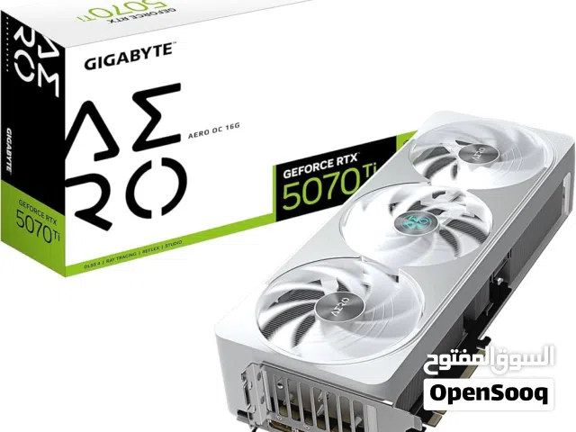 كرت شاشة gigabyte aero rtx 5070 ti 16gb
