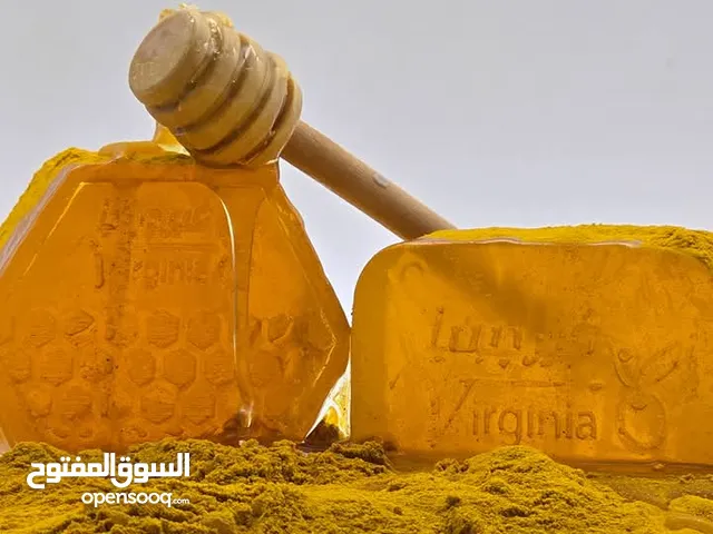 صابون العسل والكركم، صابون فحم، صابون زيت زيتون وغار، صابون جوز الهند، صابون اللبان الدكر