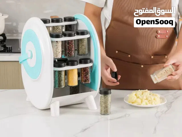 رف توابل دوار بسعه 18 مرطبان