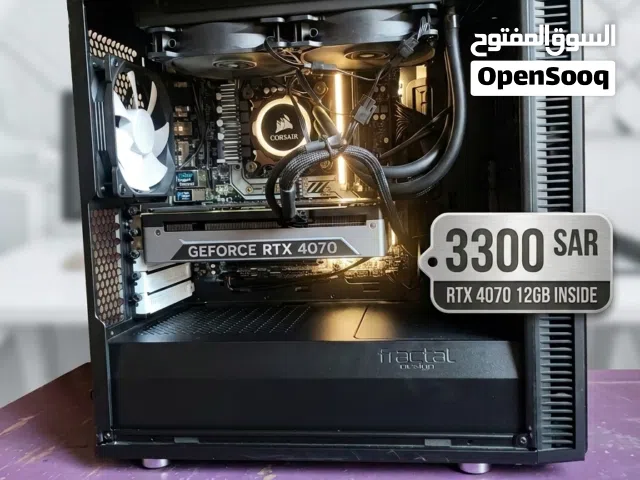 كمبيوتر مكتبي جمينج rtx 4070 12gb