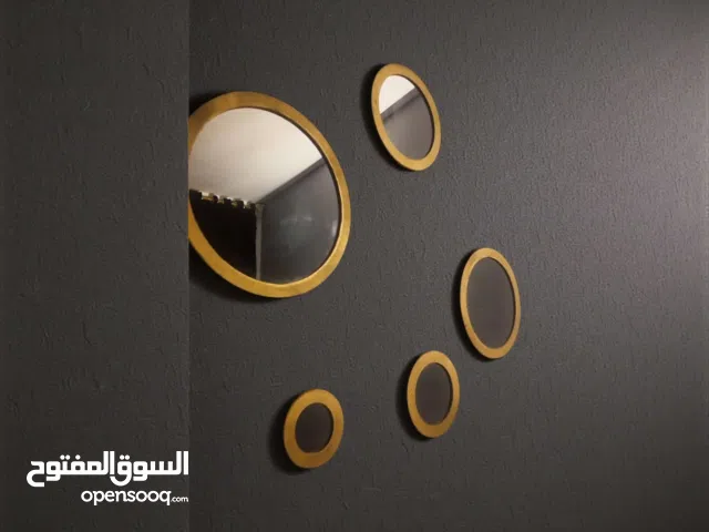 طقم ديكور مرايا دائريه جديد  متوفر توصيل لجميع محافضات