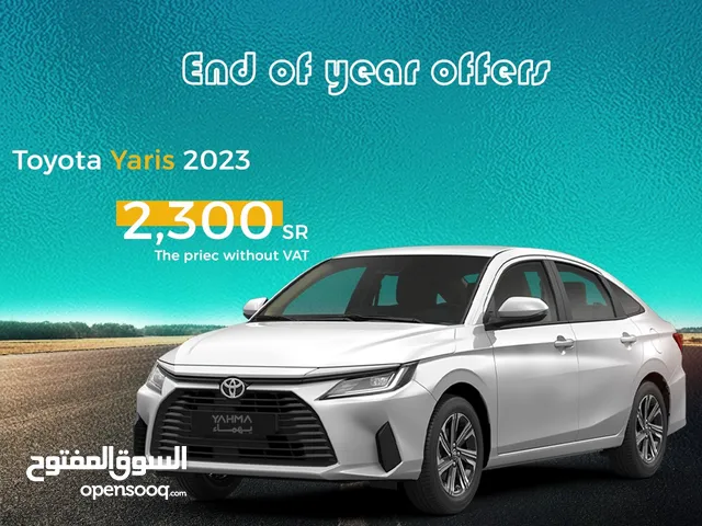 Toyota Yaris 2023 for monthly rental in Khobar for SR2300 with free delivery