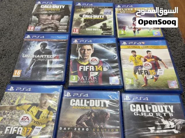 COD WW2, IW,ghosts,AW Uncharted 4 Fifa14,15,16,17