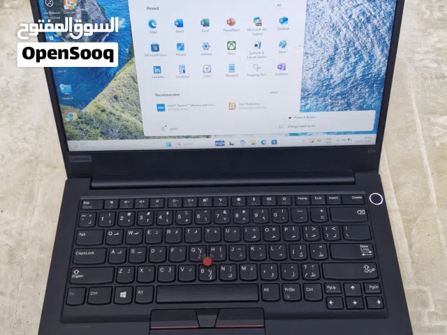Lenovo E14 core i5-10th Generation-256 GB SSD- 8GB RAM-14" display windows 11 orginal adapter