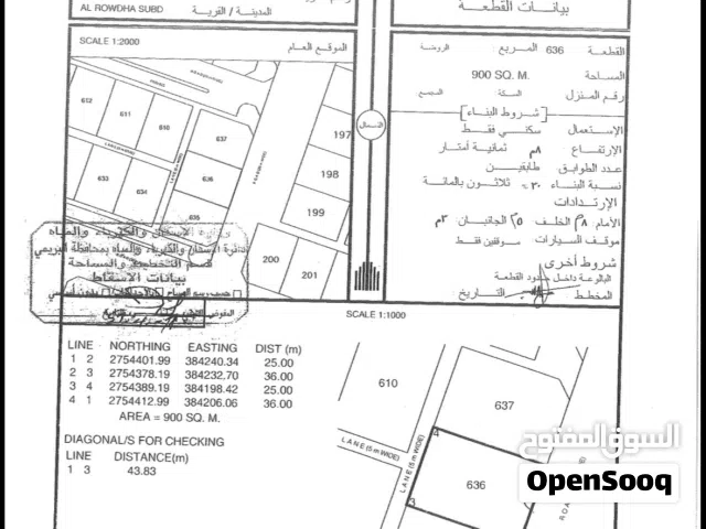 Residential Land for Sale in Buraimi Mahdah