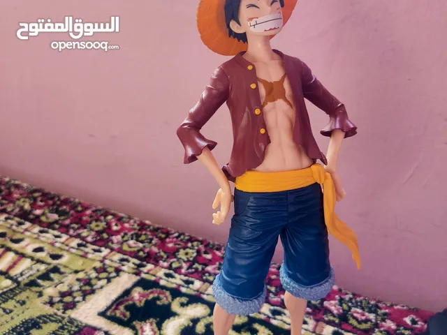 مجسم لوفي من انمي ون بيس مجسم جديد ويوجد 3 وجوه اضافي للمجسم