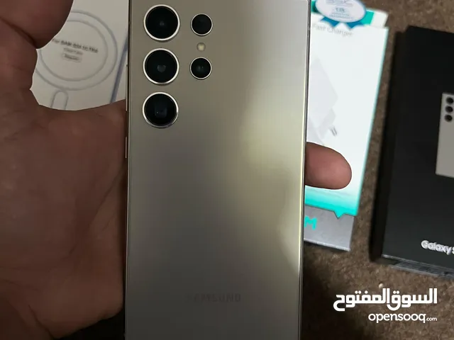 Samsung S24 Ultra 256 GB بحالة الوكالة وقابل للبدل لون تيتانيوم