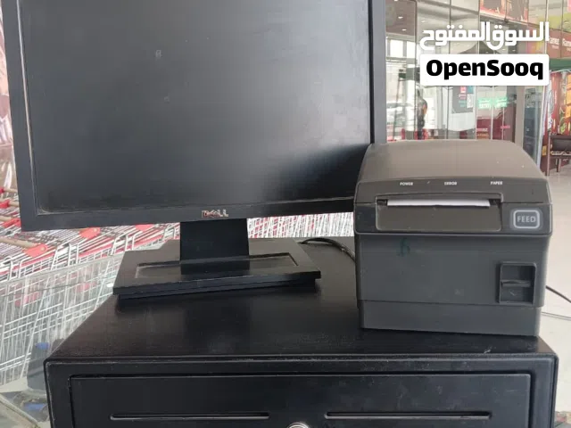 POS computer with POS billing printer and Drawer