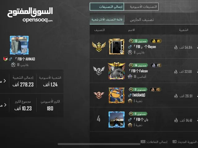 Pubg Accounts and Characters for Sale in Irbid