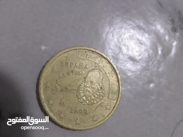 عملة 10cent euro دهبية