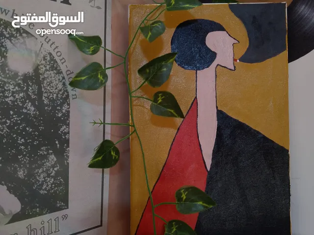 لوحة فنية يدوية. Hand-painted artwork.