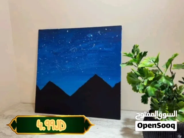 لوحات مرسومه يدويا بالألوان الاكريليك