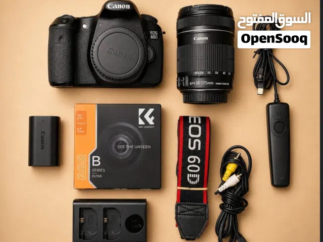 canon 60D body  canon lens 18-135mm kit camera bag  K&F ND filter B -series  shutter control remote