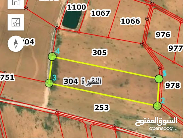 قطعة أرض للبيع في ذهيبات النقيرة