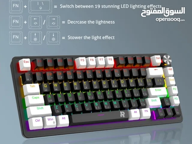 كيبورد قيمنق ميكانيكال سويتش أحمر Gaming Micanical Keyboard