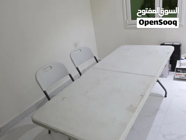 WHITE TABLE WITH 4 CHAIRS SET