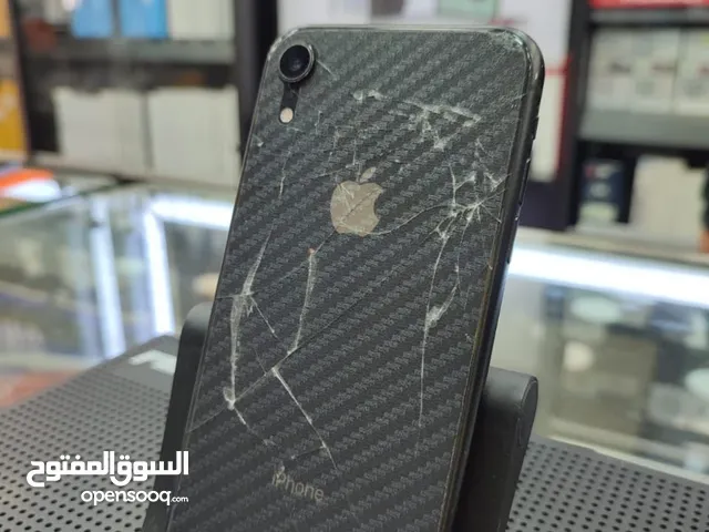 Iphone XR  Battery 81%  Rom 256G  135 jd مكسور الباك و في نقطة بيضة صغيرة جدا في شاشة