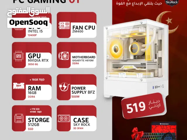 PC GAMING INTEL COR I5 12400F /3050 6GB