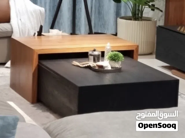 طاولة خشبية تفصيل خاص من الرد أُوك والتيك الافريقي Coffee table made from Red Aok & African teak