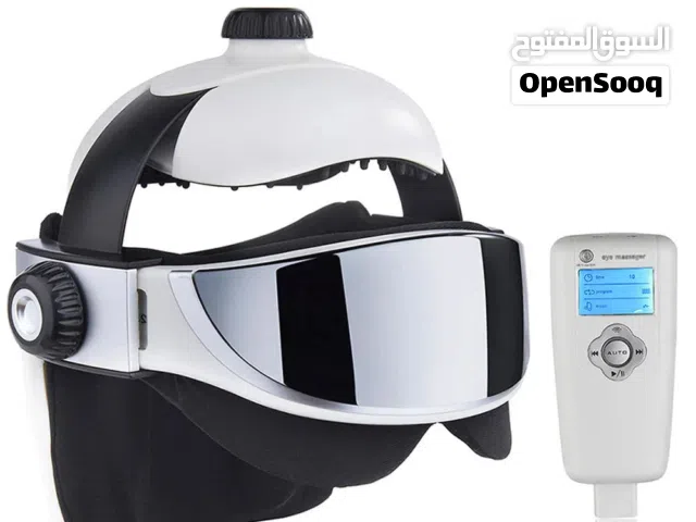 خوذة تدليك الرأس مضادة للصداع النصفي، تعزز النوم، وتخفف التوتر بفضل الاهتزاز، وضغط الهواء + الموسيقى